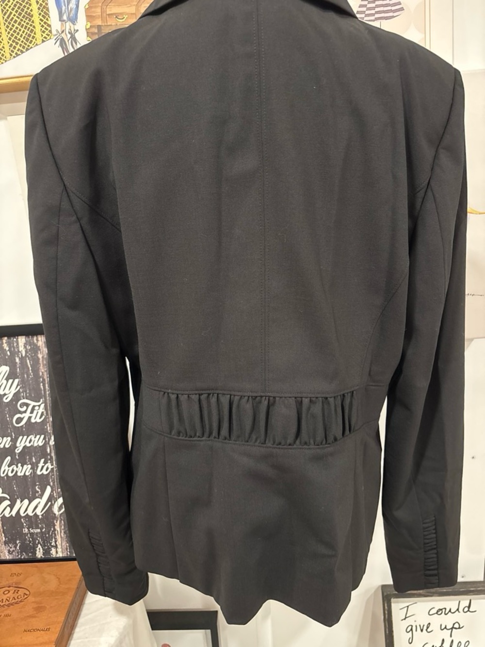 Ann Taylor Black Tailored Three-Button Blazer - Picture 3 of 5
